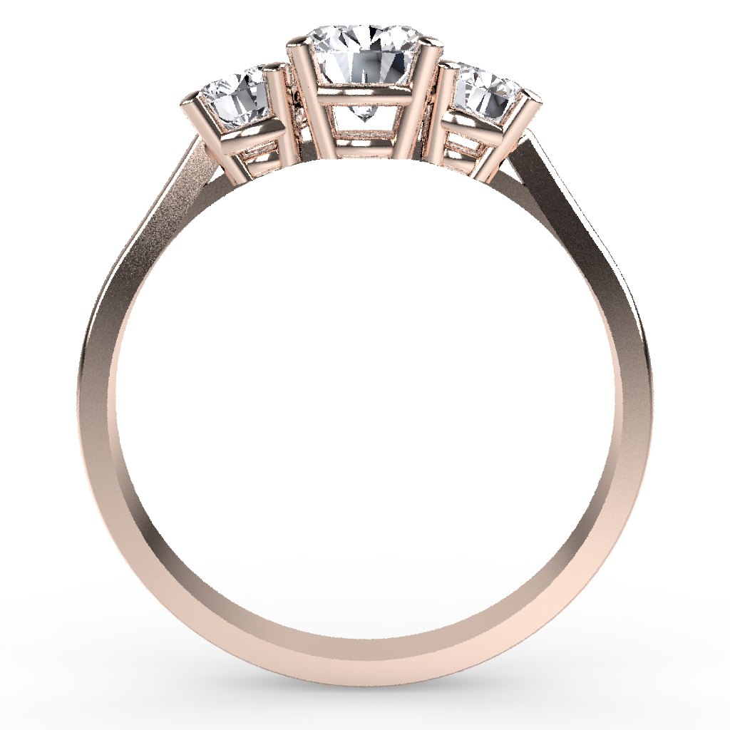 Rose gold render front view