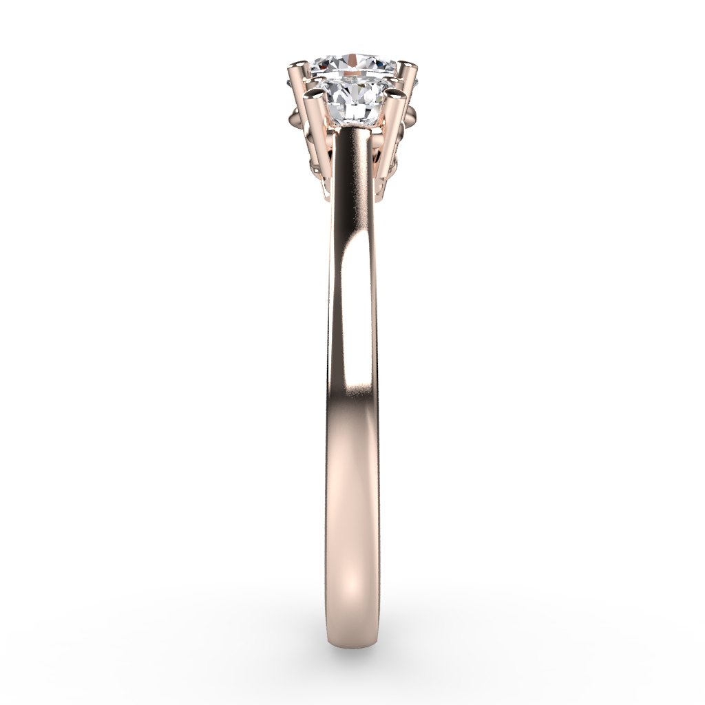 Rose gold render side view